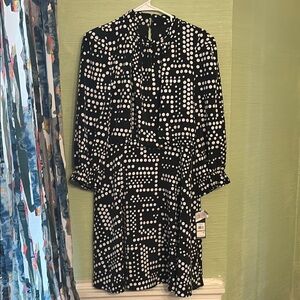 Black and White Polka Dot Dress